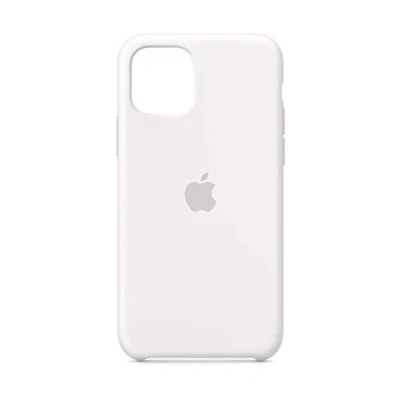 Abbildung von Apple iPhone 11 Pro Hülle Silikon Original Soft Case/Backcover Handyhülle Weiß