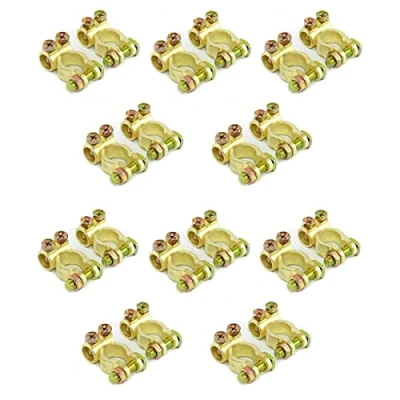 Abbildung von Batterieklemmen Massiv 12V 24V Typ STBK1 Autobatterie Solarbatterie Batterie Polklemmen Batteriepolklemmen Plus Minus Set (10 Paar)