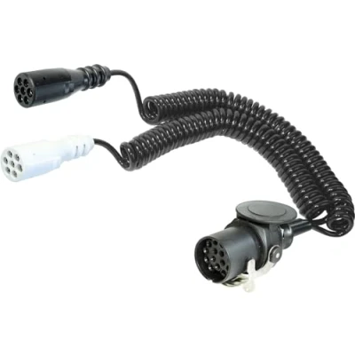 Abbildung von meinAnhängerersatzteil Telekabel Elektrowendel Spiralkabel LKW Kabel 24V 15 pol ISO 12098 2X 7pol.