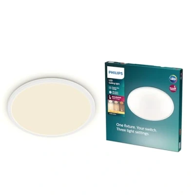Abbildung von Philips 3 in 1 LED Leuchte SceneSwitch CL550 1300lm 2700K, Dimmen Ohne Dimmer, WeiÃŸ