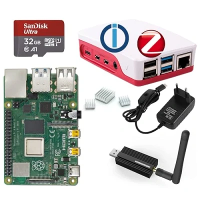 Abbildung von Raspberry Pi 4 Model B, 8GB mit ioBroker + ZigBee USB Stick Komplett Set
