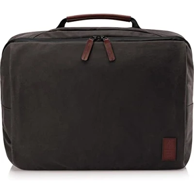 Abbildung von HP Spectre Folio Topload Laptoptasche (15,6 Zoll, gewachstes Segeltuch, RFID, Kofferhalterung) braun