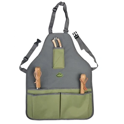 Abbildung von Esschert Design Gartengeräteschürze, grau, 45.5 x 1 74, GT86