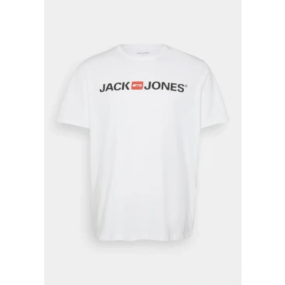 Abbildung von Jack &amp; Jones Jjecorp LOGO TEE CREW NECK Tshirt print, Herren, Größe: 7XL, White