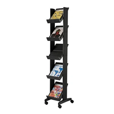 Abbildung von Paperflow Prospektständer Uno Slime Line HxBxT 167,5x35x38,5cm schwarz