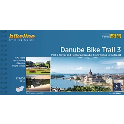 Abbildung von Danube Bike Trail Part 3: Slovakian and Hungarian Danube: From Vienna to Budapest, 1 :75.000, 310 km (Bikeline Radtourenbücher)