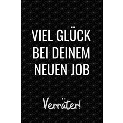 Abbildung von Viel Glück Verräter!: abschiedsgeschenk kollegen danke , Seiten liniertes Notizbuch A4 abschiedsbuch jobwechsel lustig