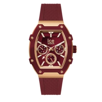 Abbildung von Ice Watch boliday Peach Cherry Alu Rote Damenuhr aus Aluminium mit Silikonarmband 023803 (Small)