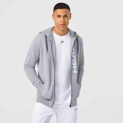 Abbildung von HEAD Club ORIGINAL Hoodie FZ Men, Grey Melange
