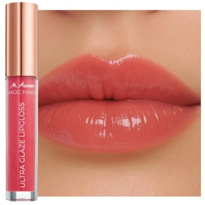 Abbildung von M. Asam MAGIC FINISH ULTRA GLAZE Lipgloss cheeky rose (4ml) aufpolsternder für geschmeidige Lippen mit intensivem Glanz, Lippenpflege Hyaluron &amp; Peptid, zartes Vanille Aroma
