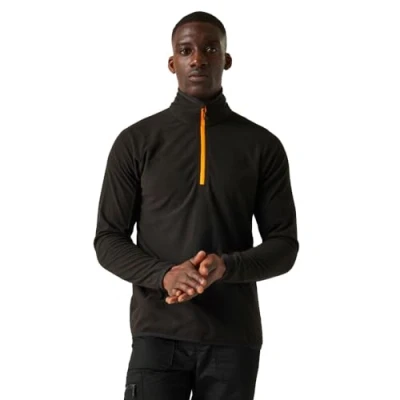 Abbildung von Regatta Herren Navigate Hzfleece Fleece mit halbem Reißverschluss, Schwarz, XXL