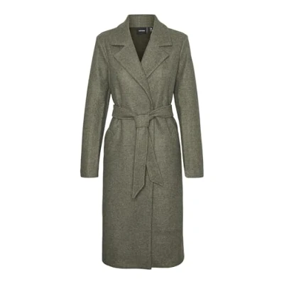 Abbildung von VERO MODA Damen VMFORTUNEAYA Long Coat GA NOOS Mantel, Kalamata/Detail:Melange, XS