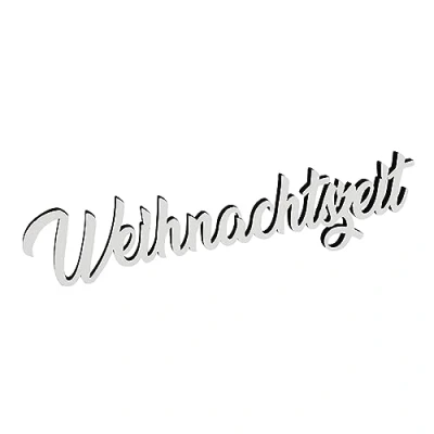 Abbildung von Melis deko Schriftzug Weihnachtszeit Weihnachts aus Holz in weiß 20cm