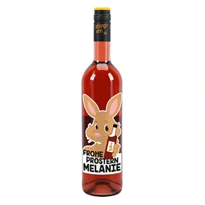 Abbildung von Herz &amp; Heim® Lieblingswein Cuvee halbtrocken (0.75l) Frohe Prostern Rosé