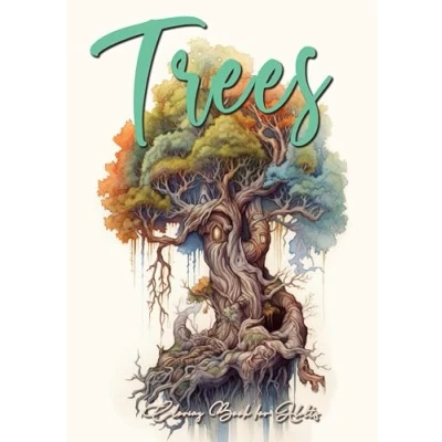 Abbildung von Bäume Malbuch für Erwachsene Graustufen: Baum Wald Graustufen Landschaften 60 S. ... book trees treehouses tree of life A4 64P