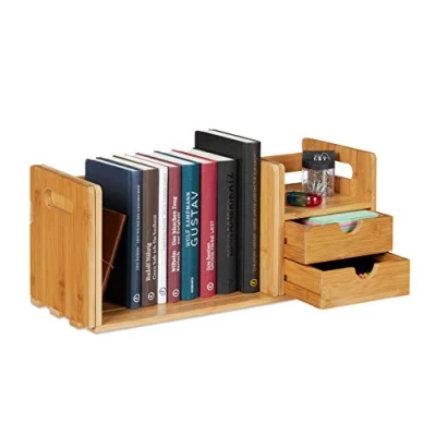 Abbildung von relaxdays Organizer Schreibtisch Bambus