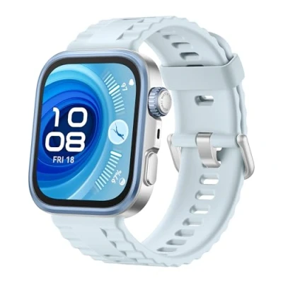 Abbildung von HUAWEI Watch FIT 4 Pro Smartwatch Frauen und Männer, Ultraschlankes, 1.82 Saphirglas Titan, Gesundheit &amp; Fitness Tracker, EKG, Bis zu 10 Tage Akkulaufzeit, Kompatibel mit Android™ iOS, Blau