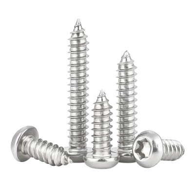 Abbildung von Qrity 50 STÜCKE M3.5x25mm selbstschneidende Schraube, Torx Flachkopfschrauben, Edelstahl Rundkopf Selbstbohrende Schrauben