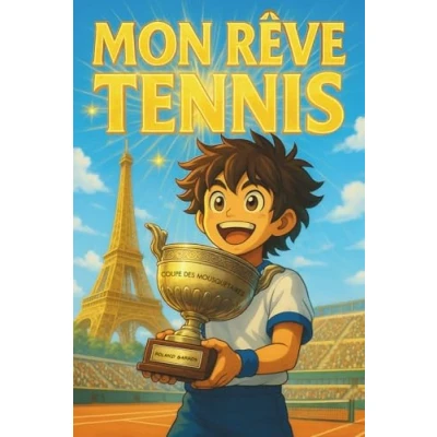 Abbildung von Mon Rêve Tennis À la conquête des étoiles Livre enfant: Deviens le héros de l&#039;histoire Apprendre confiance en soi, courage, l&#039;amitié