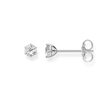 Abbildung von Thomas Sabo Ohrstecker Weißer Stein 925 Sterling Silber H1964 051 14