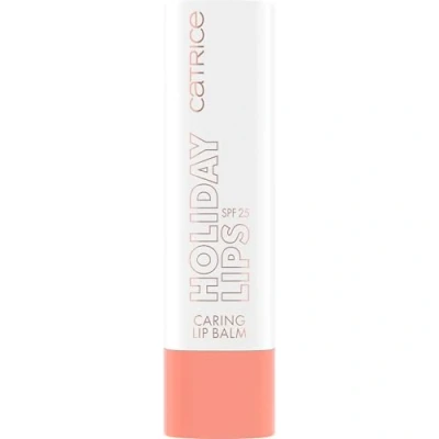 Abbildung von Catrice Holiday Lips Caring Lip Balm, Nr. 010, Pink, pflegend, schützend, transluzent, vegan, UVA und UVB Filter + SPF 25, ohne Konservierungsstoffe, Parabene, 1er Pack (3.5g)