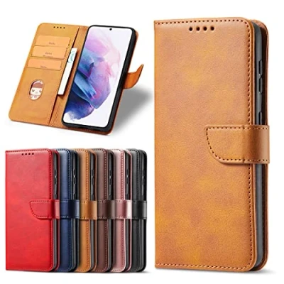 Abbildung von TIANYUE Leder Handyhülle für Huawei nova 2 Plus Hülle, Hülle PU Klappbar Flip, mit Kartenfach Geld Slot Magnetverschluss Schutzhülle Khaki