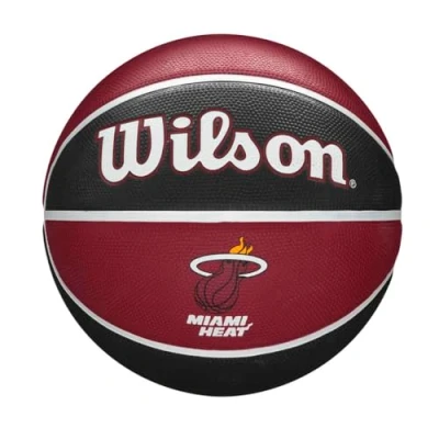 Abbildung von Wilson Basketball NBA TEAM TRIBUTE, MIAMI HEAT, Outdoor, Gummi, Größe: 7