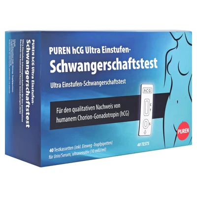 Abbildung von Puren hCG Ultrasensitiv Schwangerschaftstest 40 St