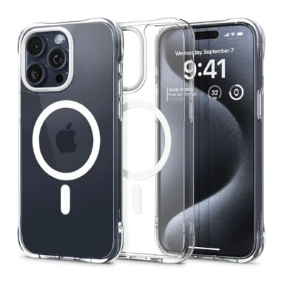 Abbildung von CYRILL von Spigen Ultra Sheer Mag Hülle Kompatibel mit iPhone 15 Pro (2023) Crystal Clear