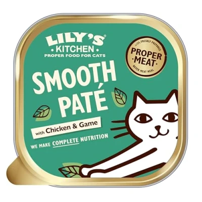 Abbildung von Lily’s Kitchen Premium Nass Katzenfutter für ausgewachsene Katzen 19 Schalen (19 x 85g) Hunter&#039;s Hotpot