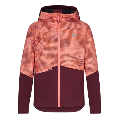Abbildung von Ziener Naile Junior Snowboardjacke für Kinder, Größe: 140, Pink stripe print