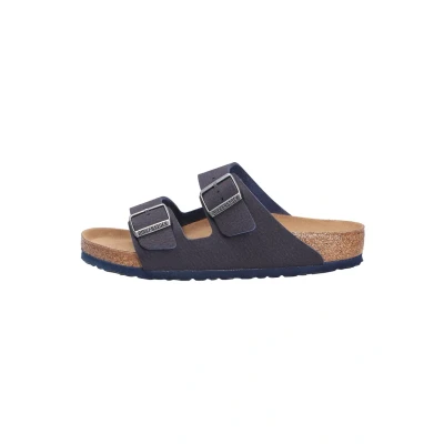 Abbildung von Birkenstock Pantolette flach desertdustindigoblue, Herren, Größe: 39, Desertdustindigoblue Schuhe