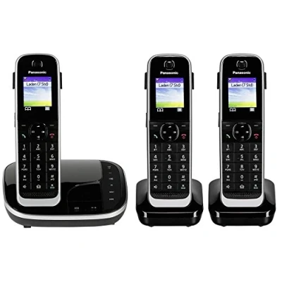 Abbildung von Panasonic KX TGJ323 Schnurloses DECT Telefon (Mobilteile: 3, mit Anrufbeantworter)