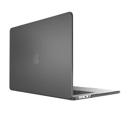 Abbildung von Speck SmartShell MacBook Air 15 Zoll (2023) Hülle Ultradünne Kratzfeste Hartschale Obsidian/Sweater Grau