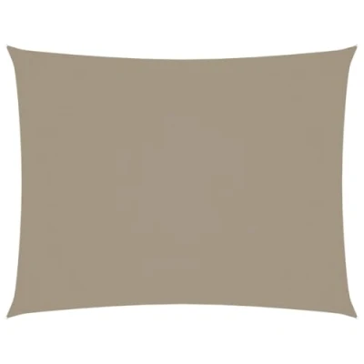 Abbildung von vidaXL Sonnensegel Wasserfest Sonnenschutz Windschutz Sonnendach UV Schutz Garten Terrasse Balkon Oxford Gewebe Rechteckig 3x6m Taupe