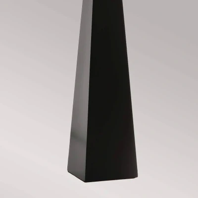 Abbildung von Elstead Lighting ASCENT TL BLK W Tischleuchte E27 1x40W Stahl schwarz, Polycotton weiß H:79cm B:30cm dimmbar