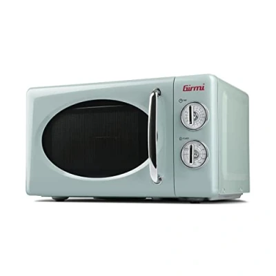 Abbildung von Girmi FM2100 Kombi Mikrowelle, 1150 W, 20 Liter, Stahl, Wassergrün.