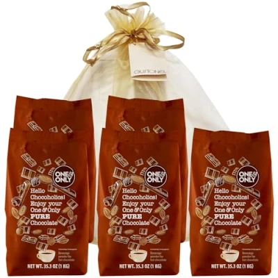 Abbildung von GUSTONE. One&amp;Only Pure Chocolate Powder 5 x 1000g Beutel Geschenkset
