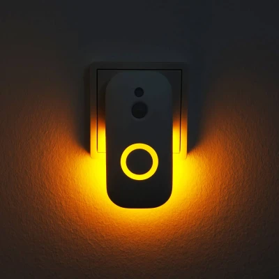 Abbildung von Müller Licht LED Leuchte aus Kunststoff mit Bewegungs /Dämmerungssensor 0,9 Watt 1500K ML400072, Weiß