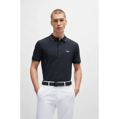 Abbildung von BOSS Paule Poloshirt, Herren, Größe: Medium, Dark blue