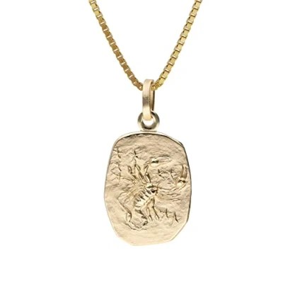 Abbildung von trendor 15382 11 Skorpion Sternzeichen Gold 333 mit vergoldeter Silberkette