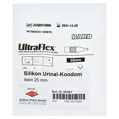 Abbildung von Urinalkondom 25 mm klein Silikon selbsth 1 St