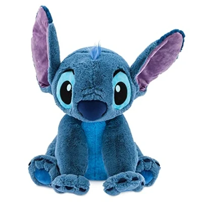 Abbildung von Disney Store Offizielles großes Kuscheltier Stitch, Lilo &amp; 55 cm, Kleiner Außerirdischer mit Stickereien und weicher Oberfläche