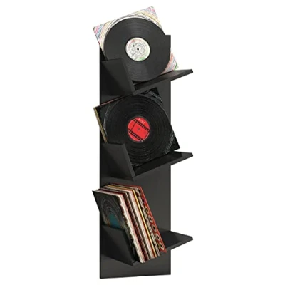 Abbildung von VCM CD Regal Holz Bücher Schallplatten LP Hänge Wandregal Sulda, 1 tlg.