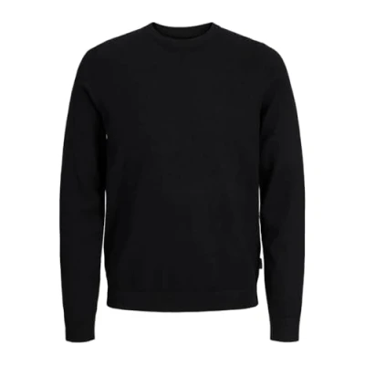 Abbildung von JJ REBEL Herren JREBCALLUM Knit Crew Neck NOOS Strickpullover, Black, Small