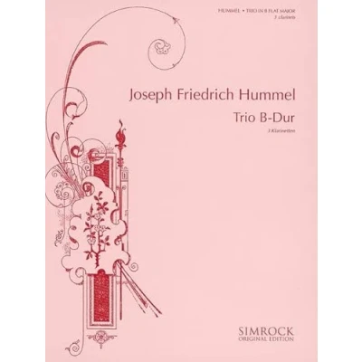 Abbildung von Trio B Dur: 3 Klarinetten. Partitur und Stimmen.: Clarinets. Partition et parties. (Simrock Original Edition)
