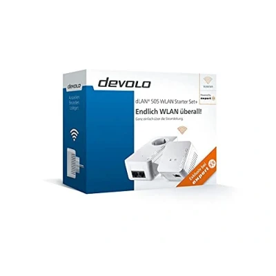 Abbildung von Devolo dLAN 500 WiFi Starter Kit Powerline Mbit/s Ethernet LAN Anschluss WLAN Weiß 2 Stück