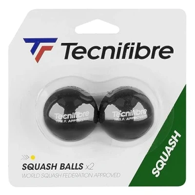 Abbildung von Tecnifibre 2 Squashbälle Gelber Punkt, TF_Ball_Yellow_2balls, Nicht zutreffend