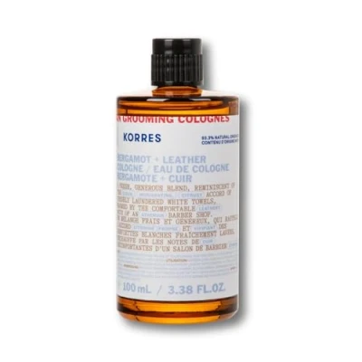 Abbildung von KORRES ATHENIAN GROOMING Eau de Cologne mit Bergamotte &amp; Ledernoten, frischer belebender Duft für Männer, silikon parabenfrei, vegan, 100 ml