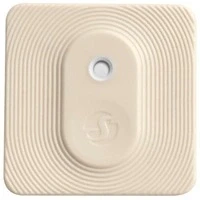 Abbildung von Shelly Blu H&amp;T Ivory Bluetooth gesteuerter Temperatur und Luftfeuchtigkeitssensor Spritzwassergeschützter Staubdichter Schutzklasse IP54 iOS Android App Verschlüsselung